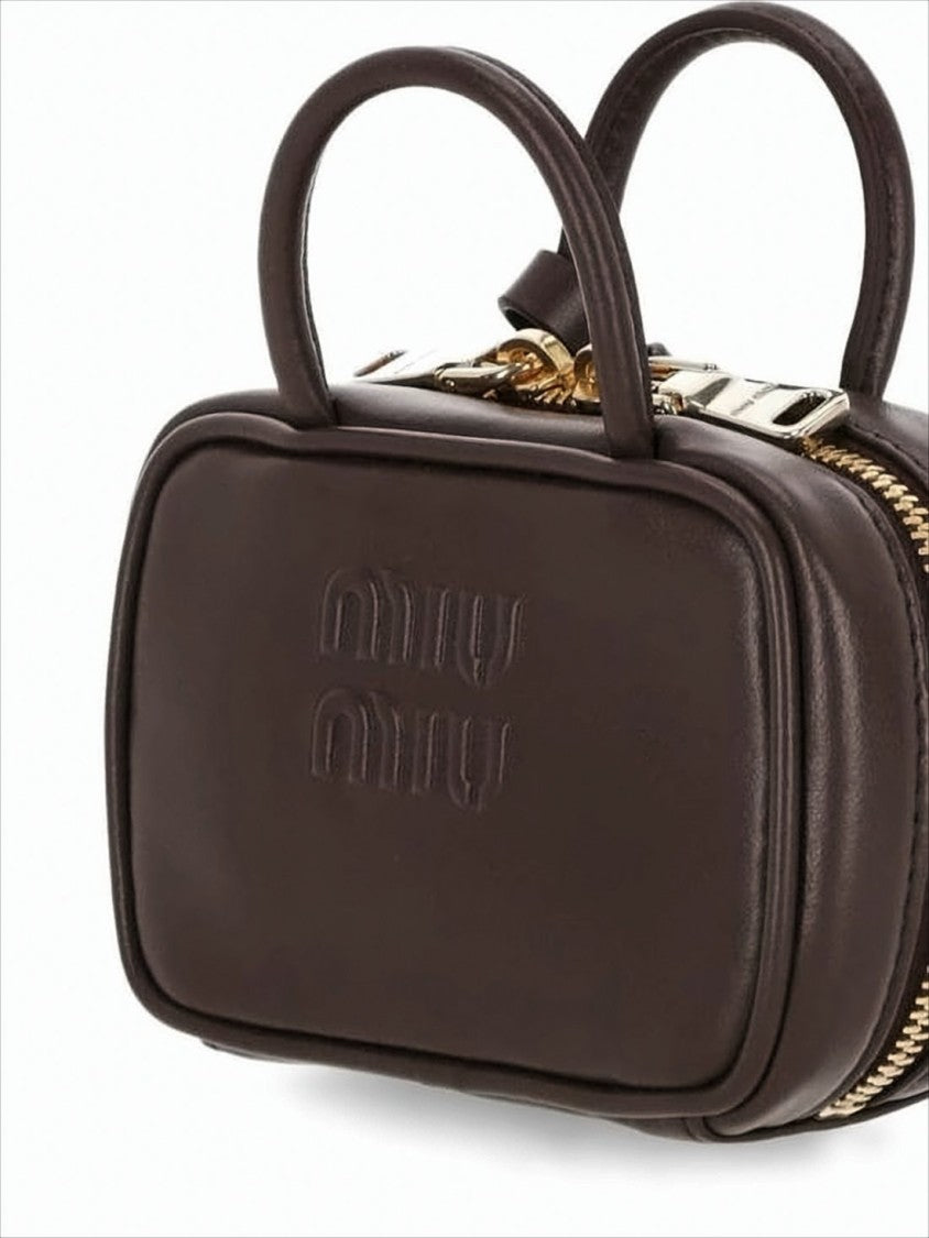 Miu Miu Rectangular Calf Leather Tote Bag
