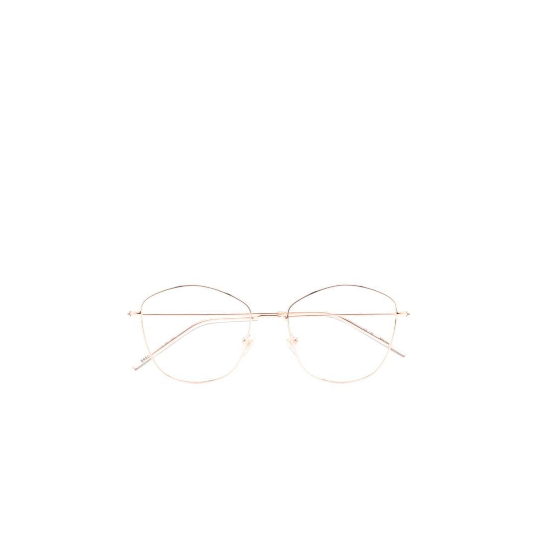 Kaleos Brady Minimalist Gold Metal Eyeglasses With Geometric Design