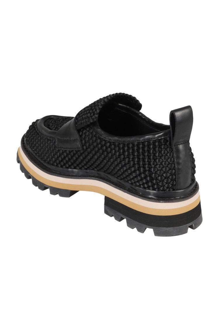 Ash Black Bouclé Moccasin