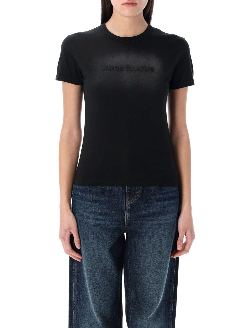 Acne Studios Faded Black Crew Neck T-Shirt