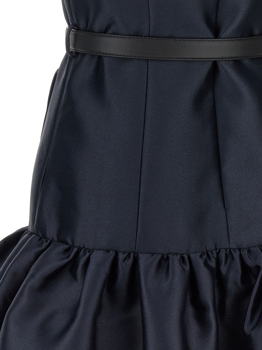 Self-Portrait Navy Taffeta Mini' Dress