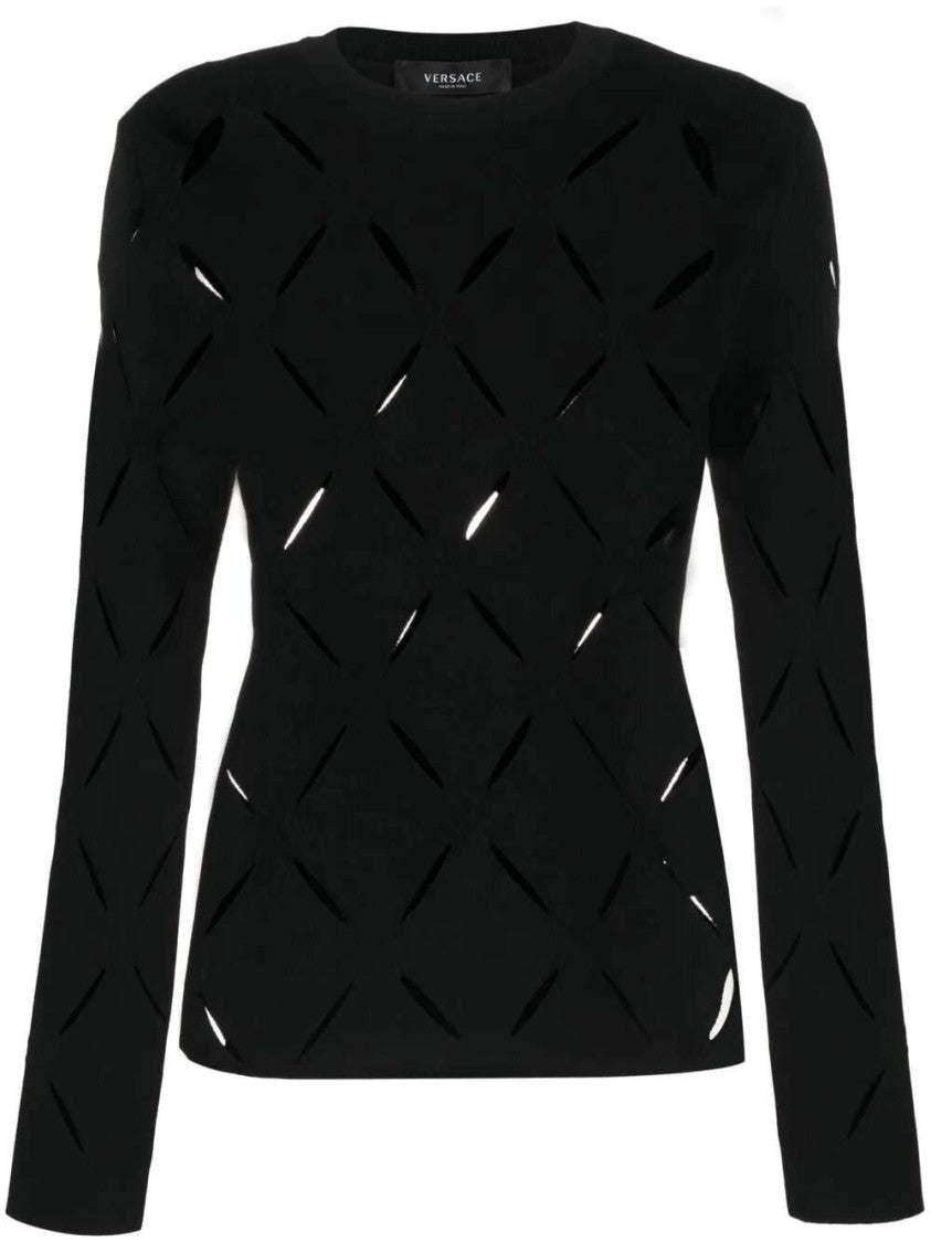 Versace Cut-Out Knitted Jumper