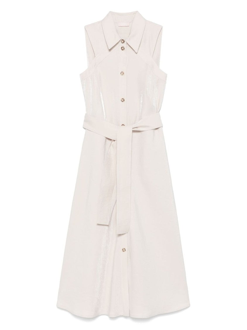 Liu Jo Sleeveless Midi Dress With Button-Down Front