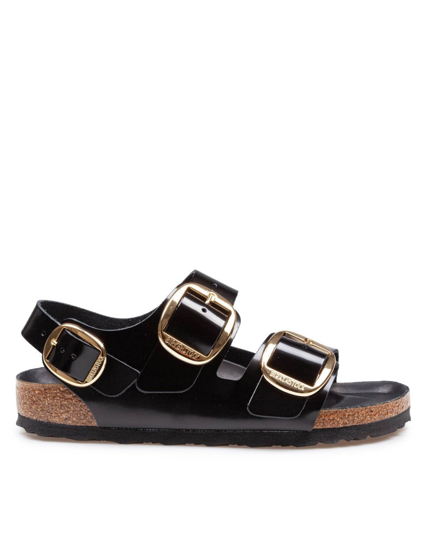 Birkenstock Milano Big Buckle I Lacquered Leather Sandal