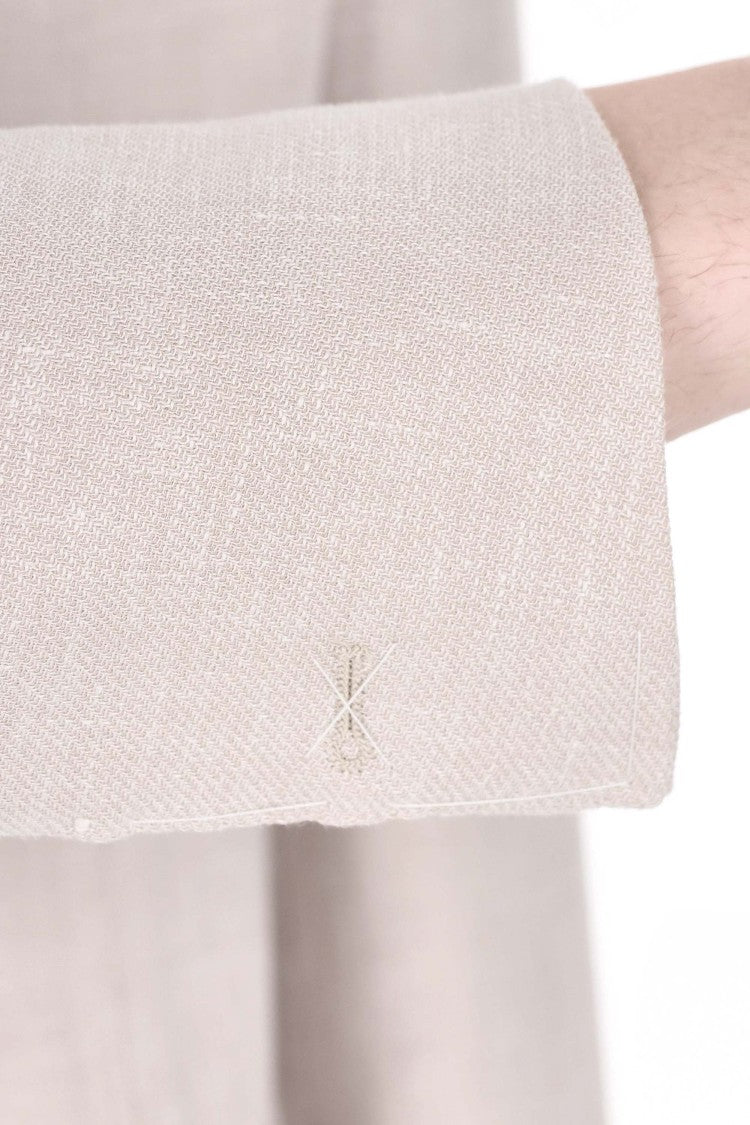 Eleventy Cross-Ply Zegna Fabric Beige Suit