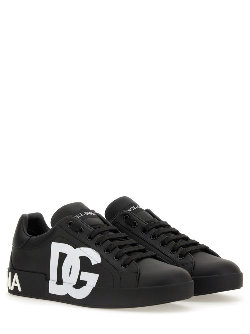 Dolce & Gabbana Portofino Low-Top Leather Sneakers