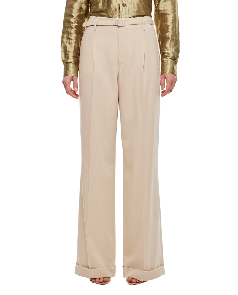 Ralph Lauren Collection Acklie Straight Leg Wool Trousers