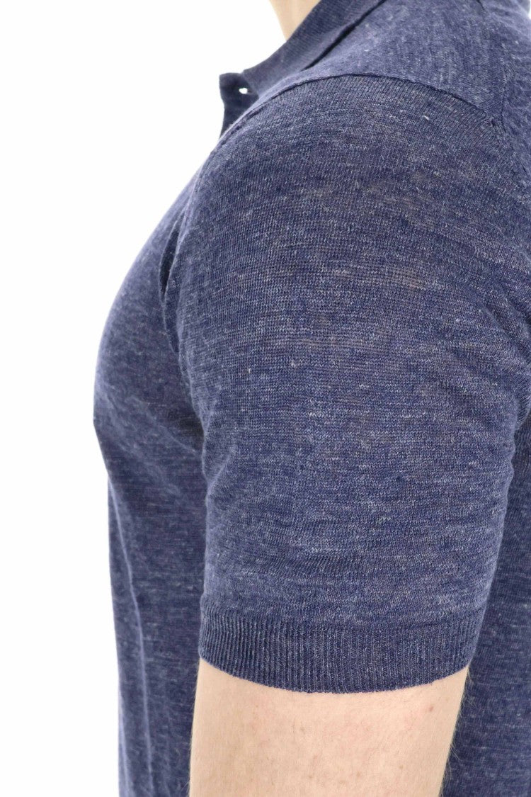 Barba Melange Pure Linen Polo