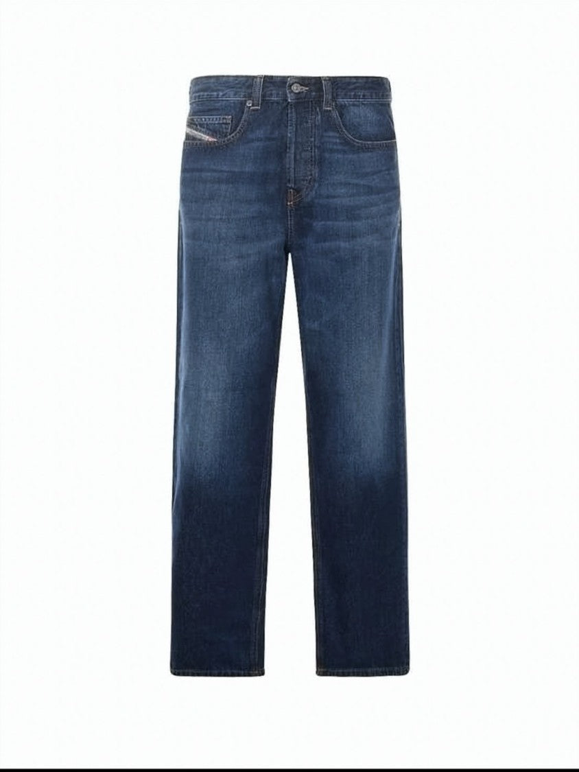 Diesel Relaxed Fit Denim Pants With Classic Five-Pocket Design