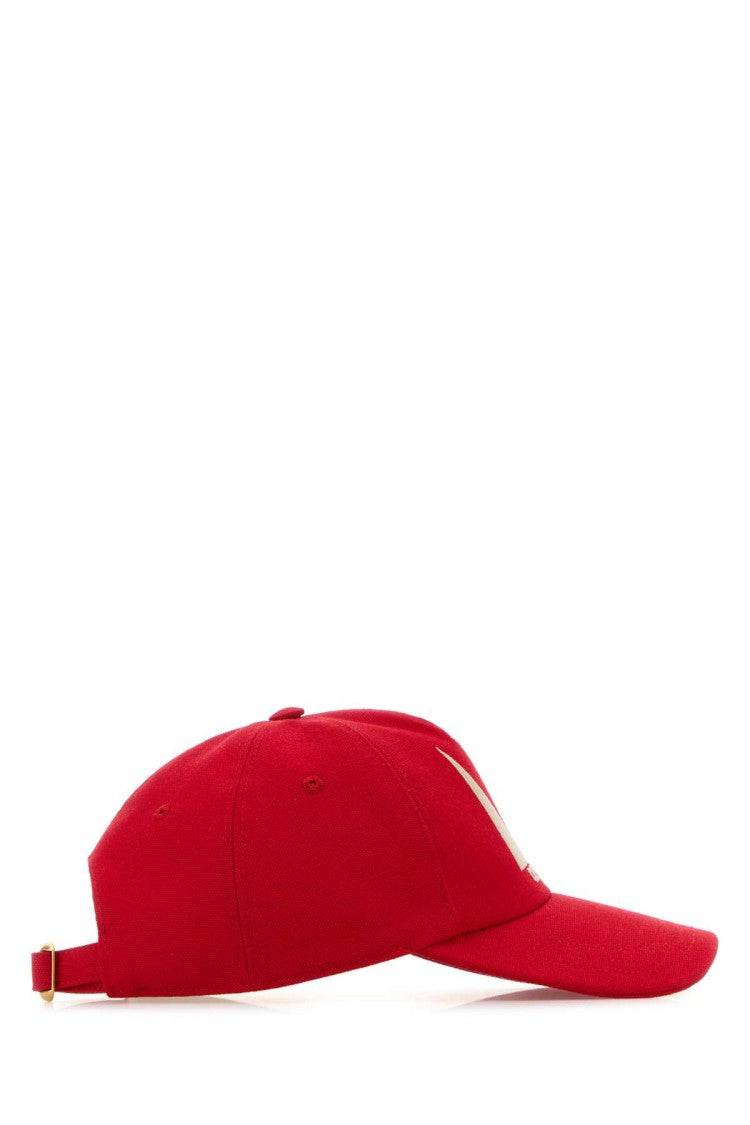 Valentino Garavani Red Cotton Baseball Cap
