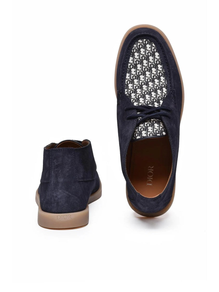Dior Blue Granville Suede Loafers