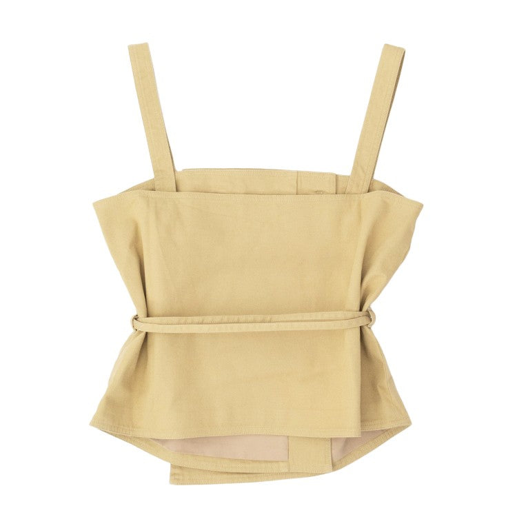 Officine Generale Double-Breasted Strap Top With Asymmetrical Hem