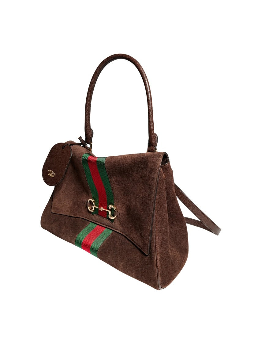 Gucci Dark Brown Soft Leather Paparazzo Shoulder Bag