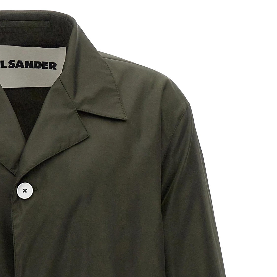 Jil Sander Knee-Length Polyamide Coat With Classic Collar