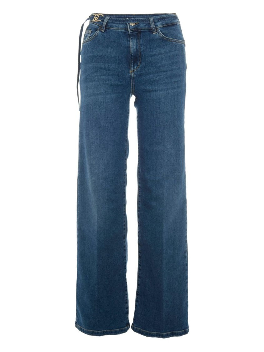 Liu Jo Mid-Rise Flared Jeans With Five-Pocket Design