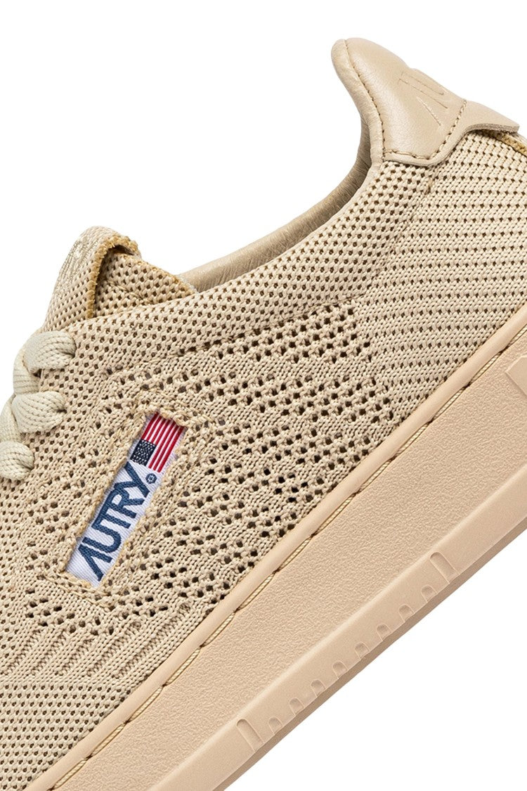 Autry Low Knit Sneakers With Textured Mesh Upper