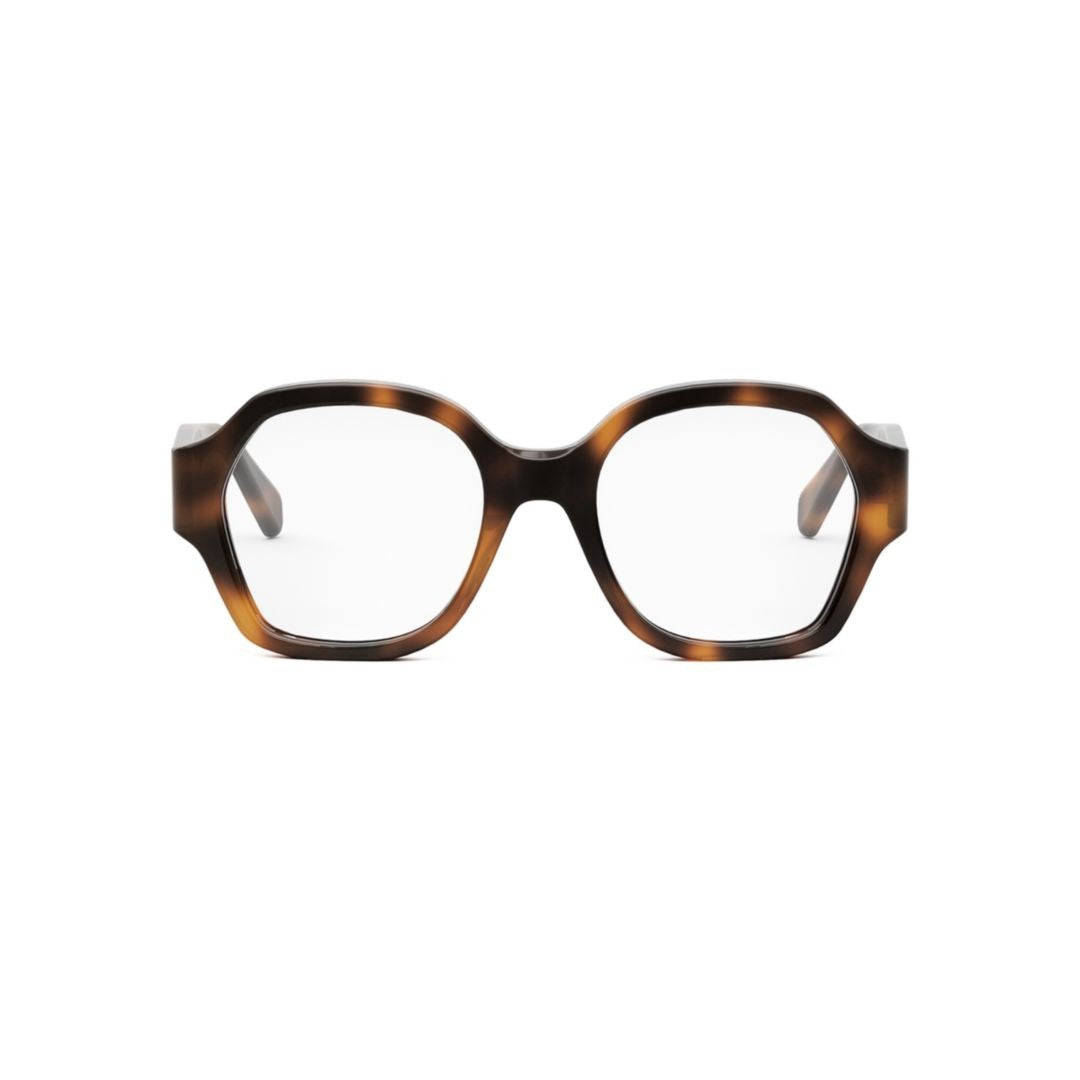 Celine Cl50134i Oversized Geometric Tortoiseshell Eyeglasses