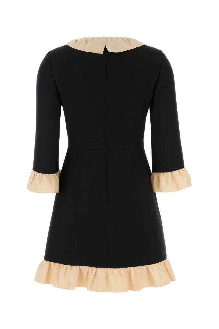 Valentino Garavani Black Crepe Mini Dress