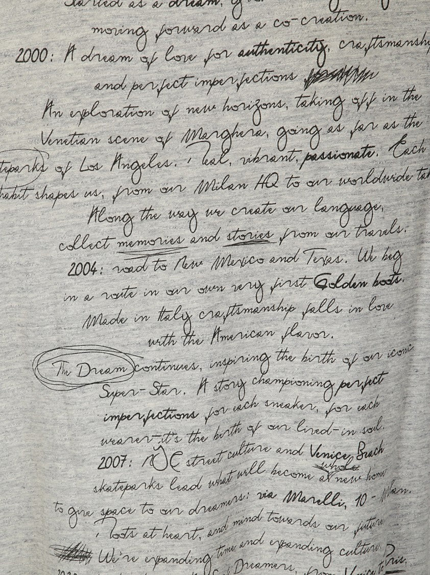 Golden Goose Heathered Grey Regular Fit T-Shirt