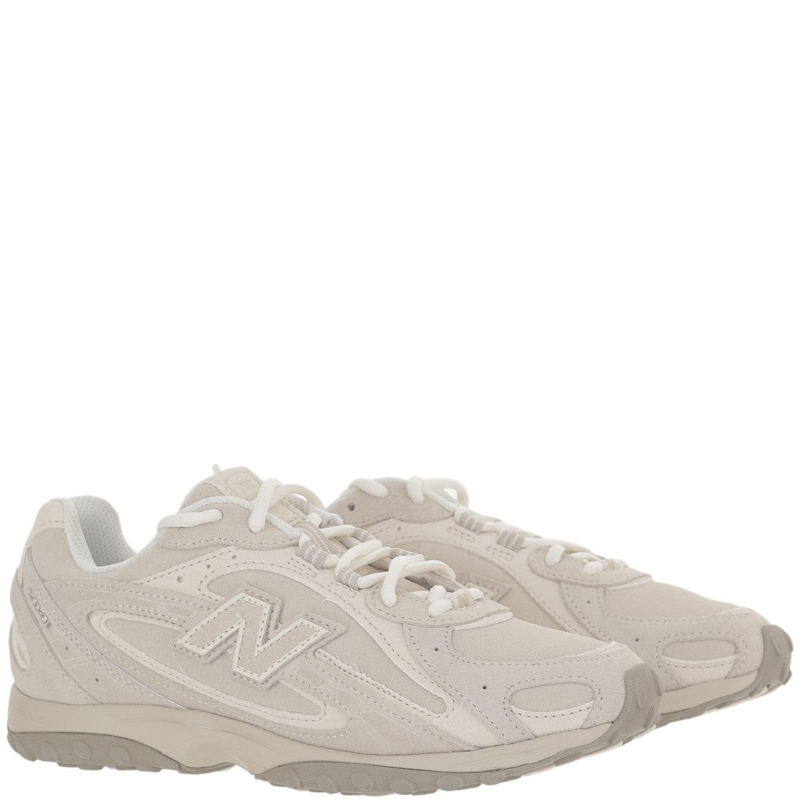 New Balance Beige 204L Panel Suede Mesh Sneakers