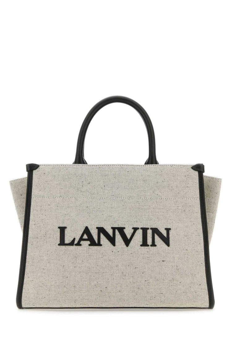Lanvin Two-Tone Canvas Small In & Out Shopping Bag