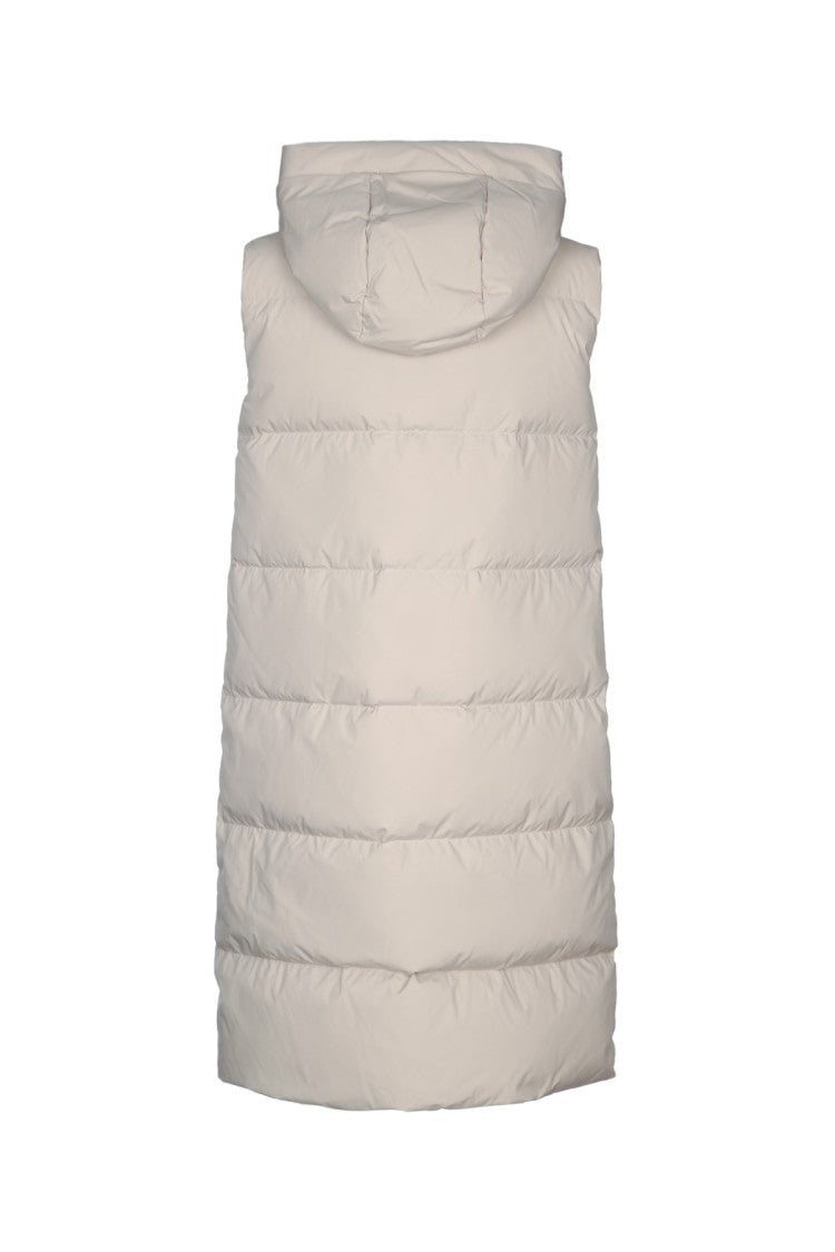 I Blues Firmina Quilted Knit Puffer Vest With Hood