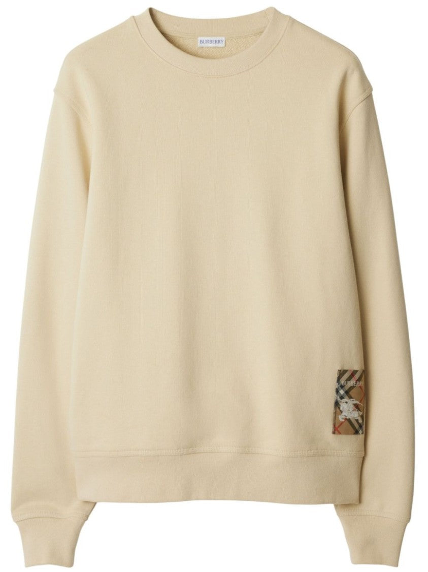 Burberry Classic Crew Neck Sweater With Subtle Logo Detail