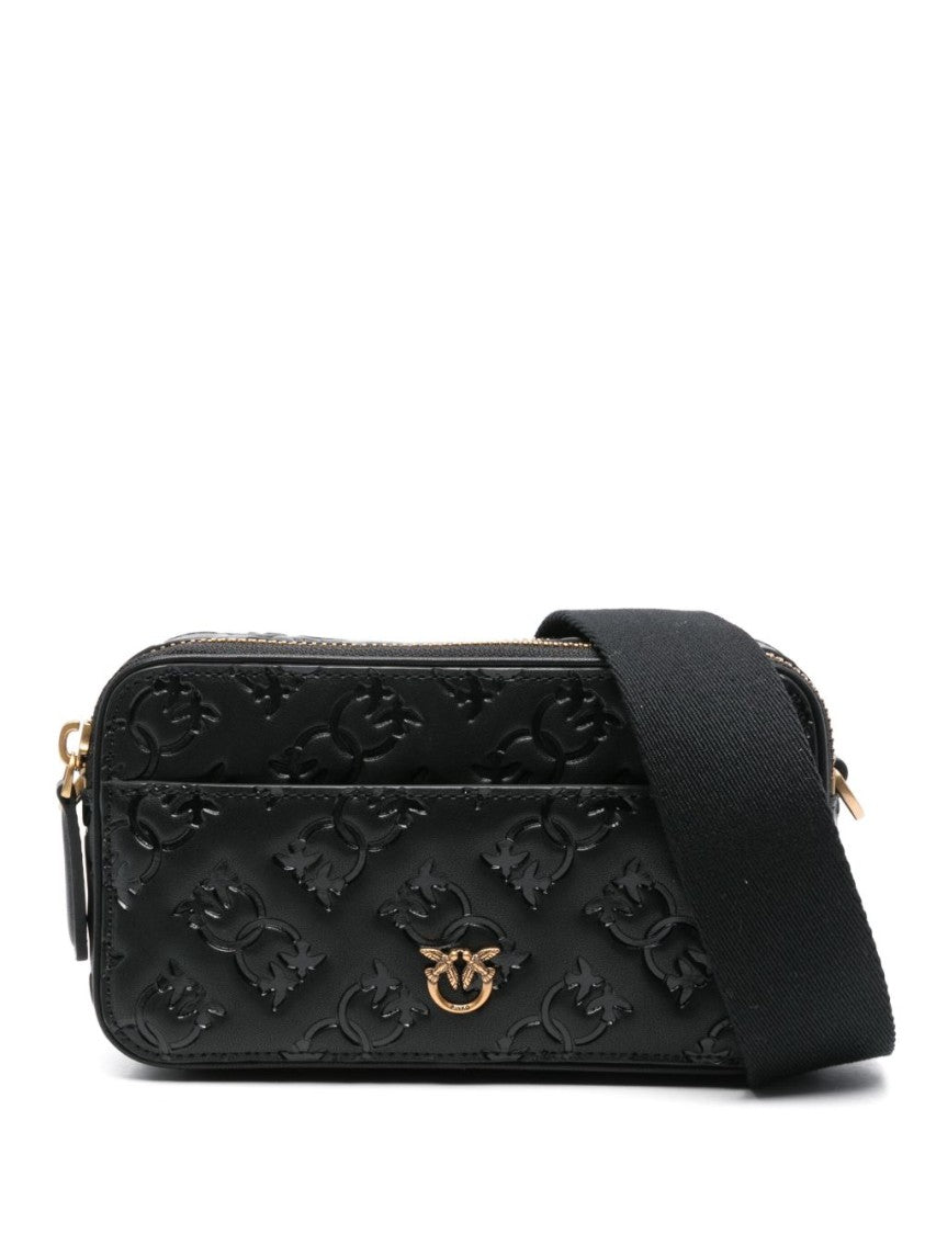 Pinko Compact Black Bag With Top Zip