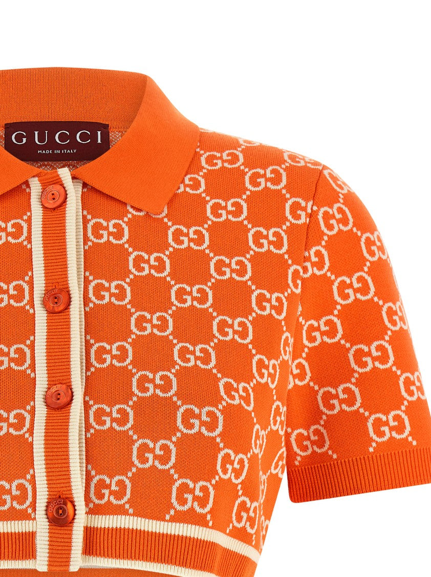 Gucci Gg Jacquard Cardigan