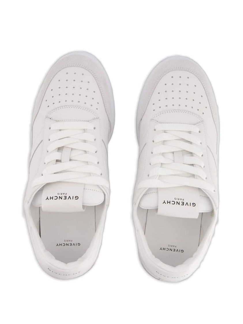 Givenchy White Silk And Nylon Lace Sneakers