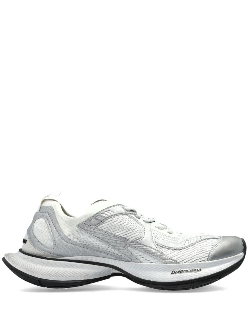 Balenciaga Streamlined White Circuit Sneaker With Lightweight Construction