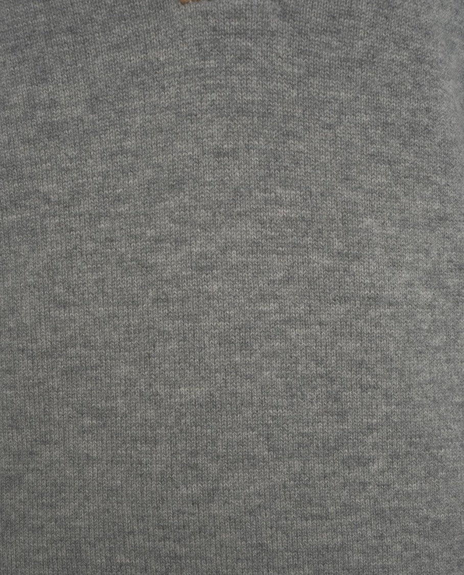 N°21 Knit Pullover With Polo Collar And Contrasting Cuffs