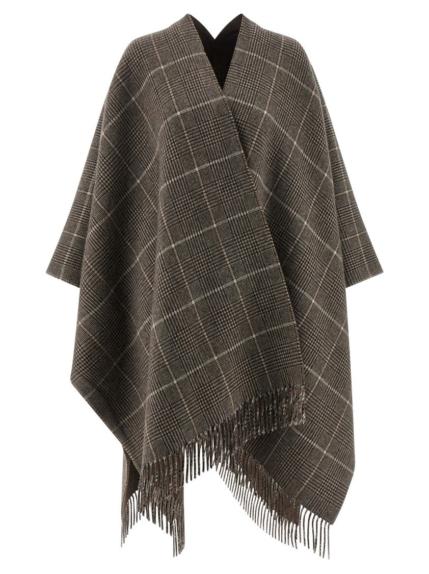 Brunello Cucinelli Cashmere Reversible Poncho