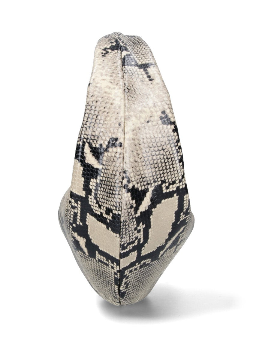 Khaite Medium Python-Embossed Calf Leather Handbag