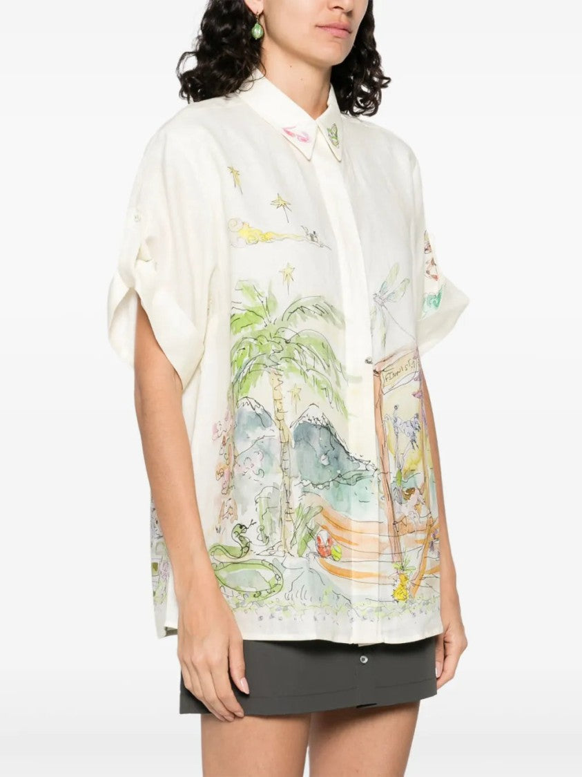 Alemais Whimsical Graphic-Print Shirt