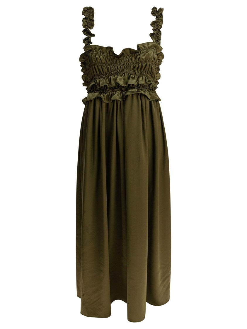 Cecilie Bahnsen Silk Dress With Flowing Silhouette