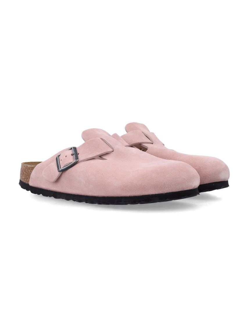 Birkenstock Boston Suede Adjust Metal Buckle Sandals