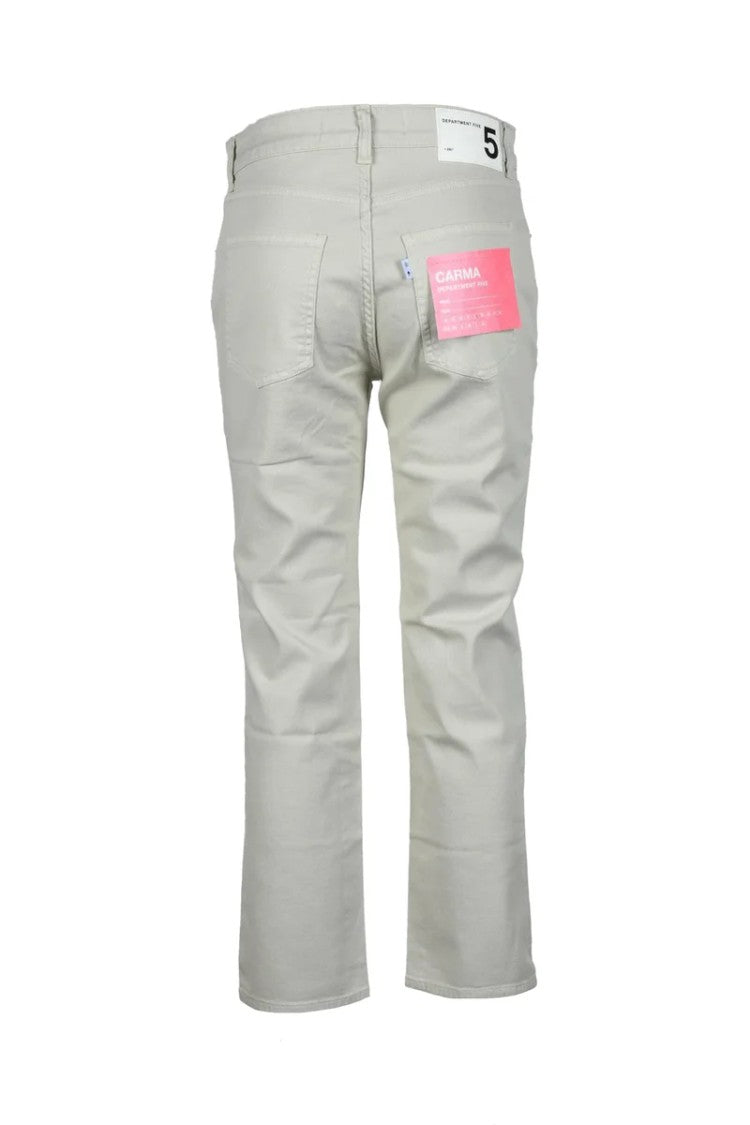 Department 5 White Cropped Stretch Jeans