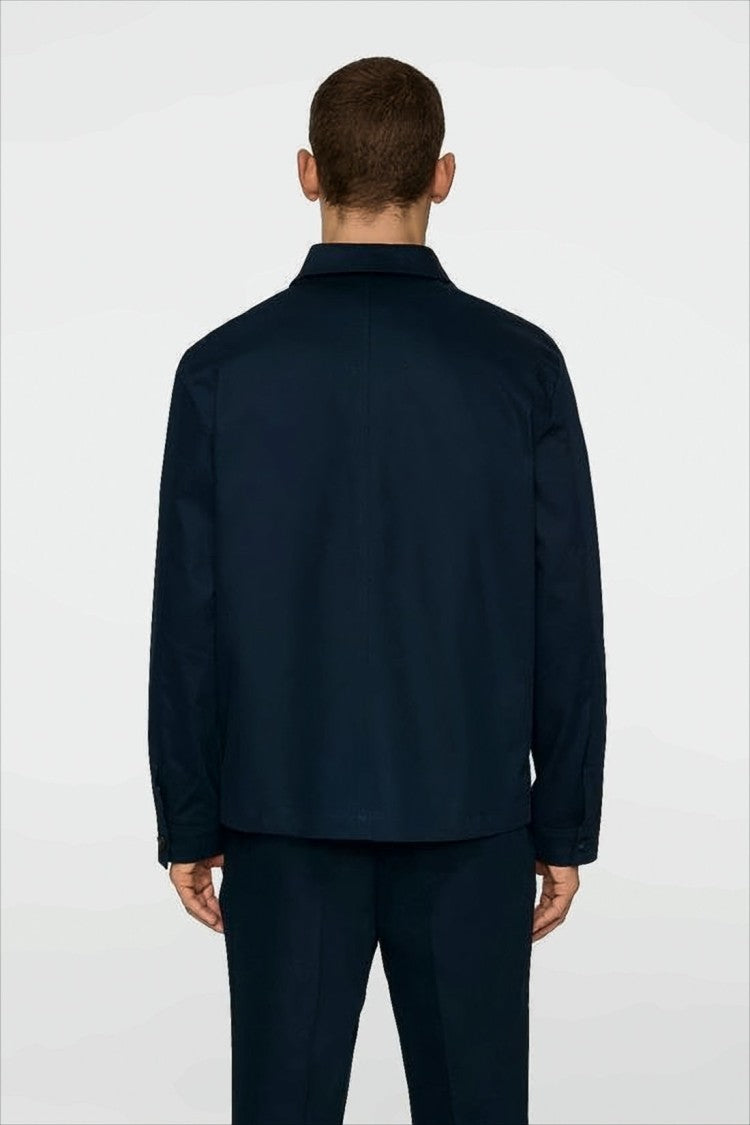 J Lindeberg Tailored Long-Sleeve Shirt With Front Zipper Closure