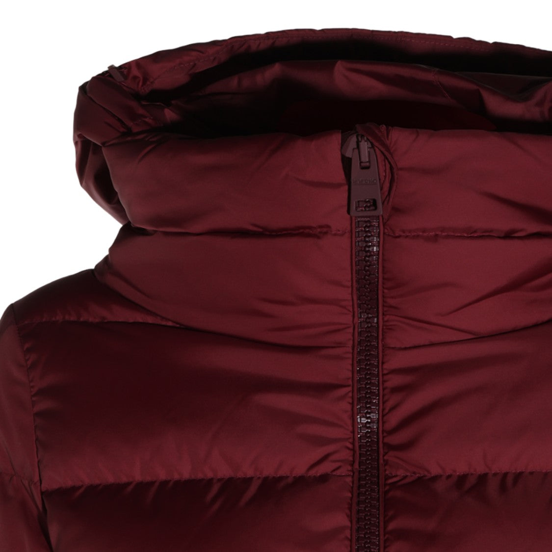 Herno High Collar Adjustable Hem Quilted Down Coat