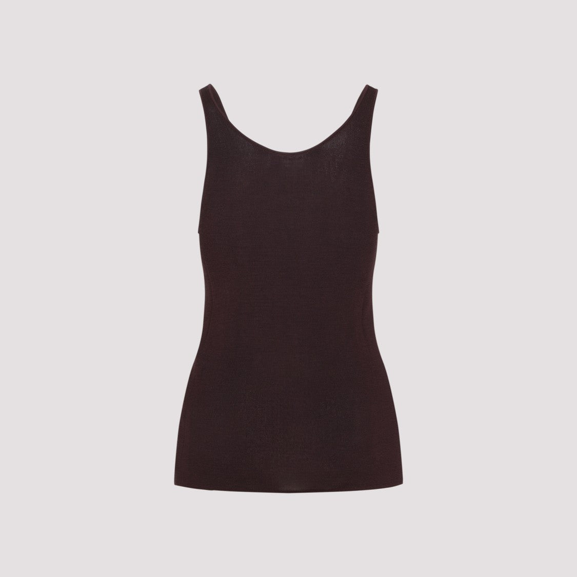 The Frankie Shop Rivo Knit Burgundy Rayon Tank Top
