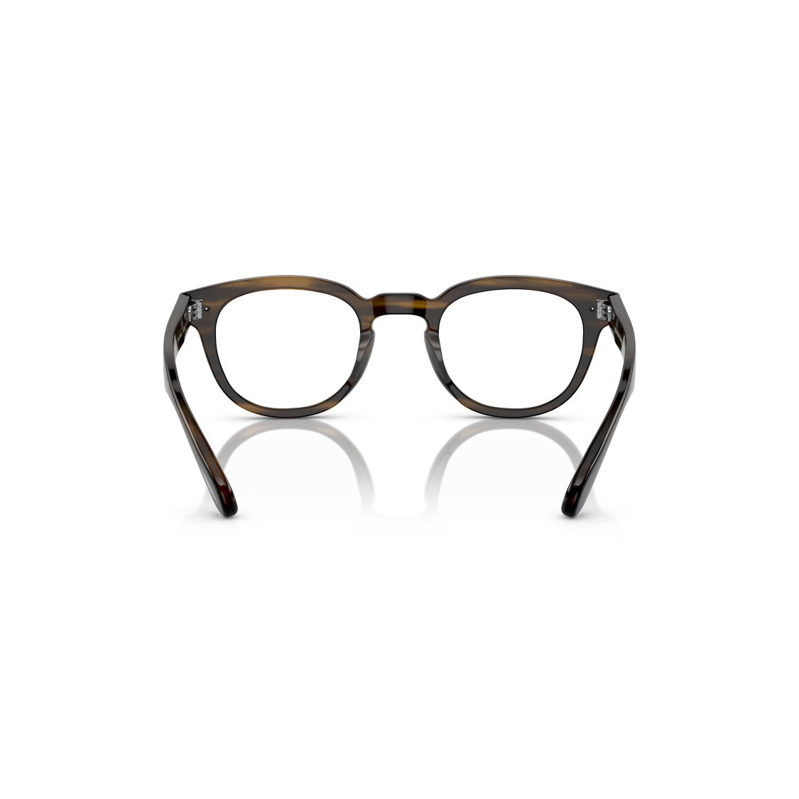 Oliver Peoples Tortoiseshell Round Eyeglasses With Keyhole Bridge