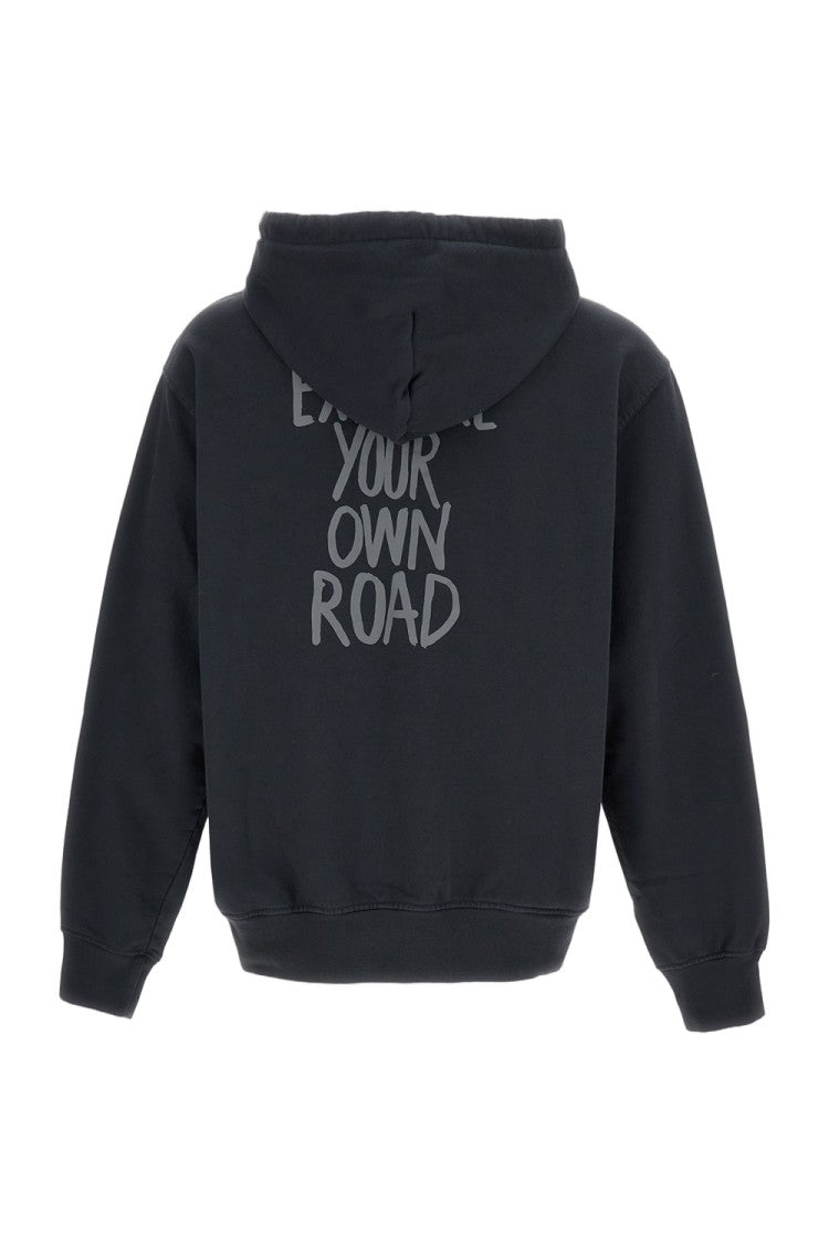 Pas Normal Studios Off-Race Blue Cotton Hoodie