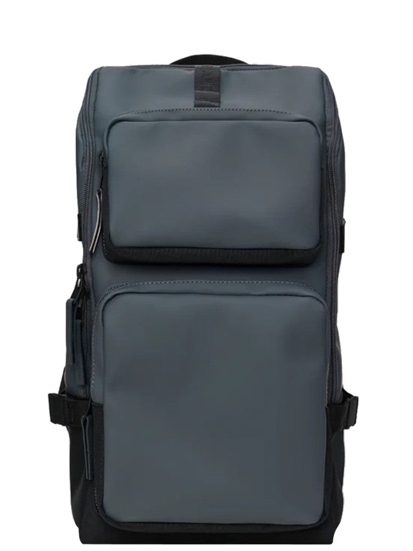 Rains Rectangular Dark Grey Backpack