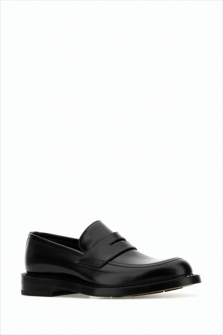 Gucci Polished Calf Leather Loafers With Classic Penny Strap