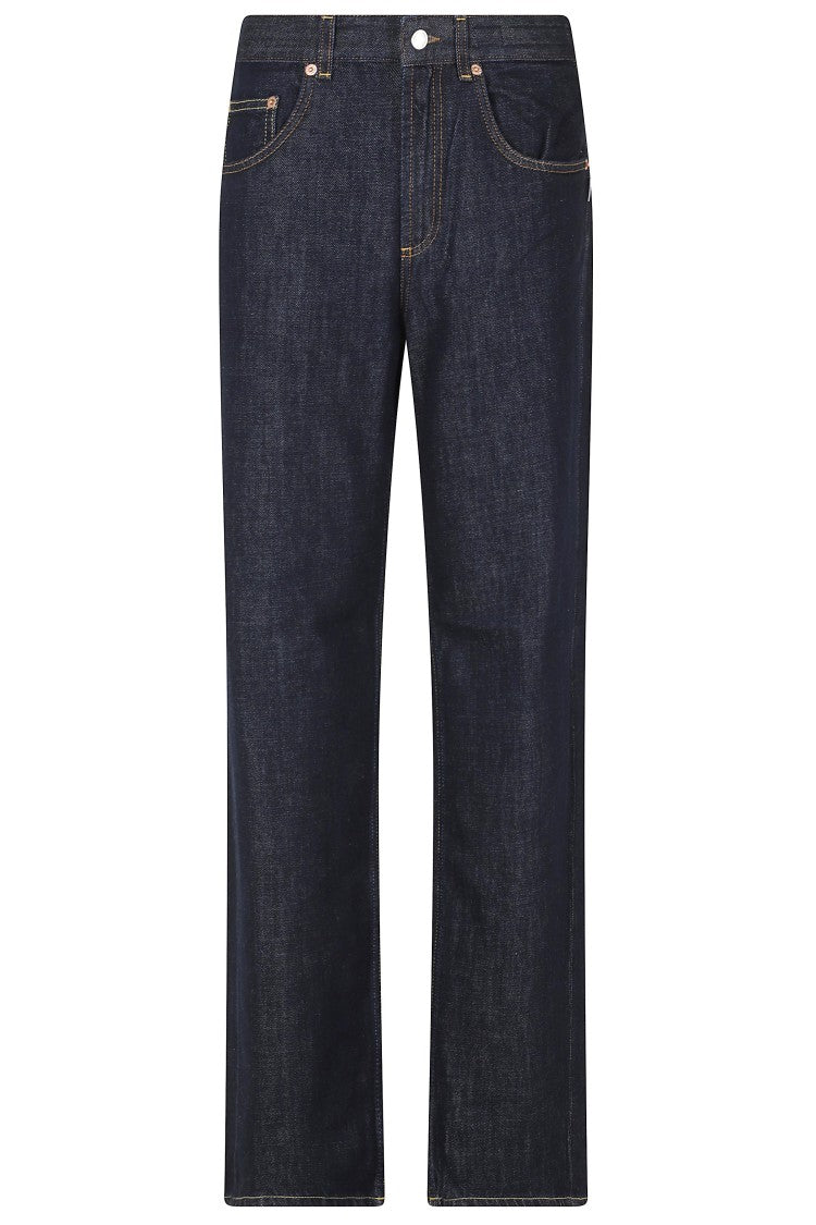 Department 5 Blue Pop Regular Wide-Leg Viscose-Blend Denim Jeans