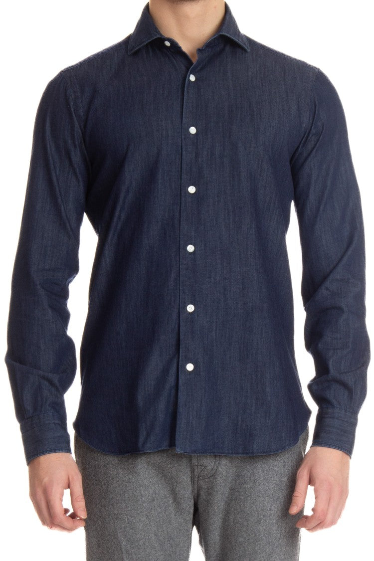 Barba Denim Tailored Shirt