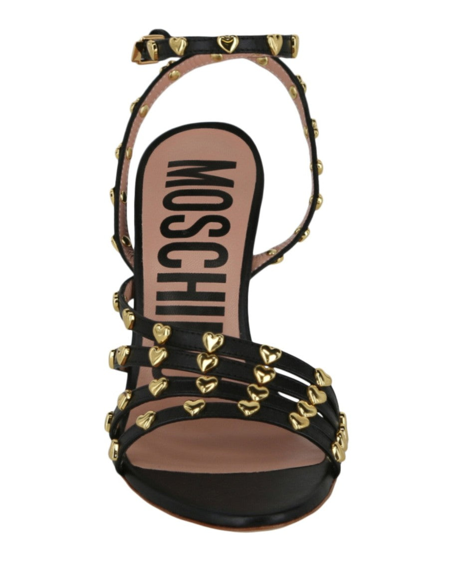 Moschino Stud-Embellished Heel Sandals