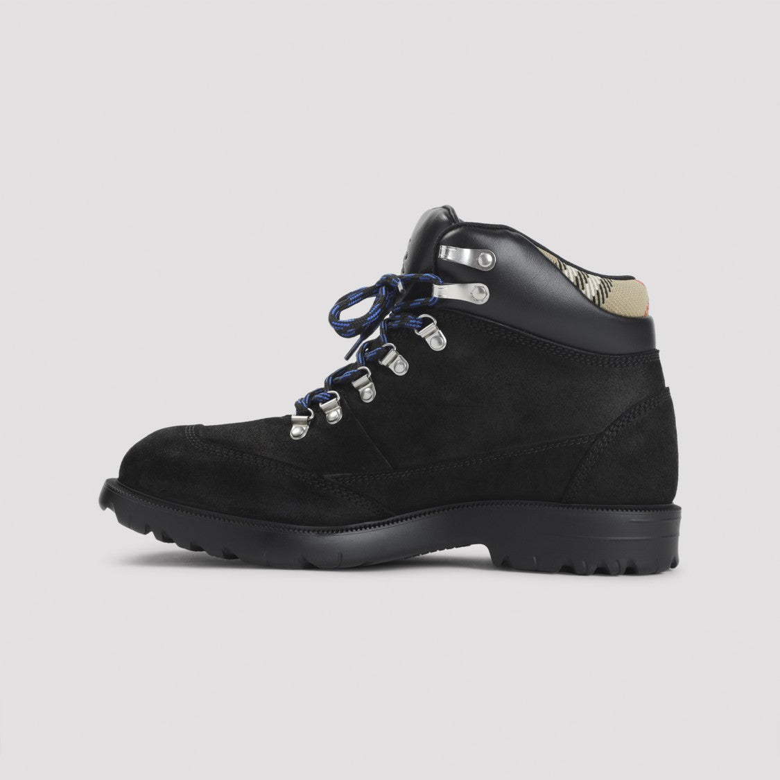 Burberry Rugged Black Suede Ankle Boots