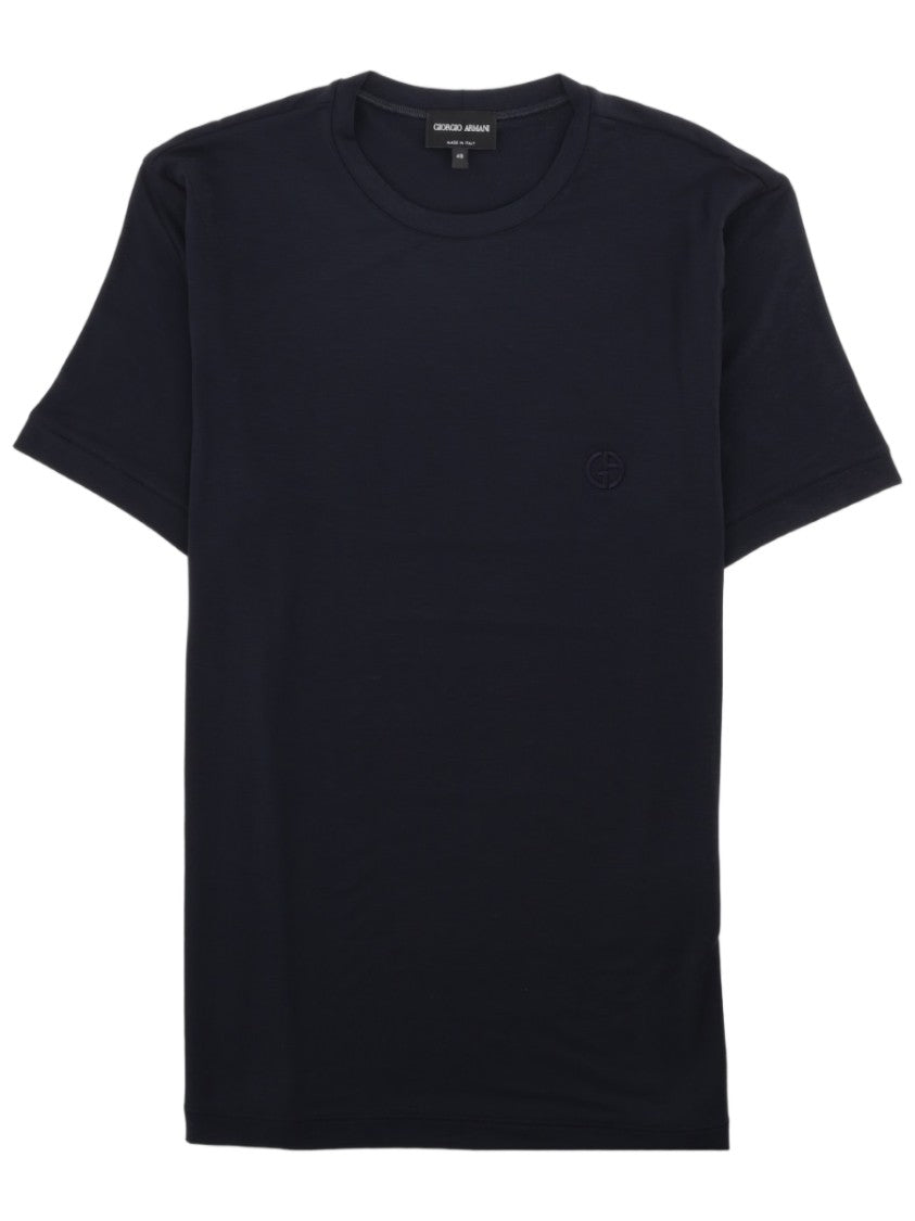Giorgio Armani Crew Neck Viscose-Blend Jersey T-Shirt